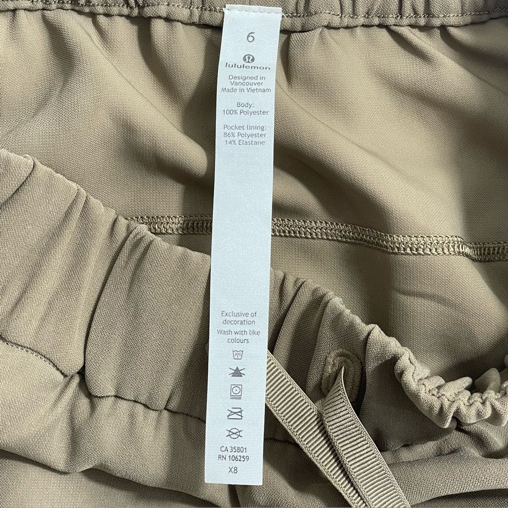 LULULEMON On The Fly Skirt Woven‎ Wrinkle Free Unlined Frontier Size 6 - Picture 6 of 8